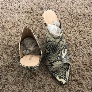 Snake Print Mule